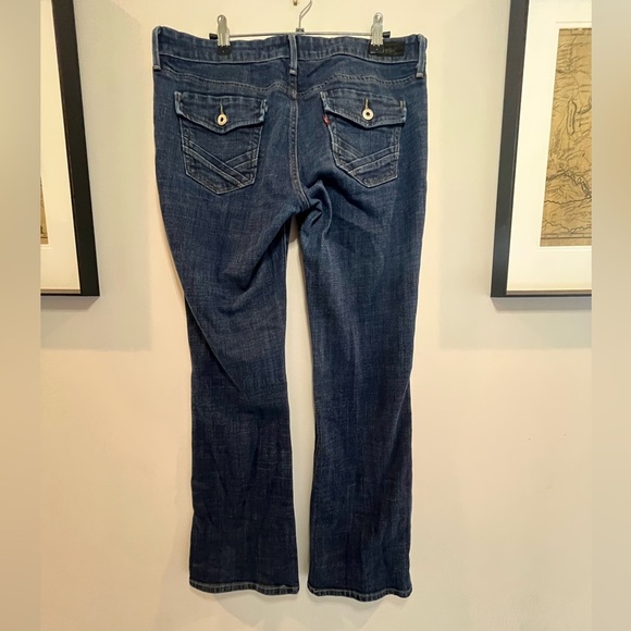 Levi's Dark Blue 547 Platinum Flare Jeans - Picture 5 of 5